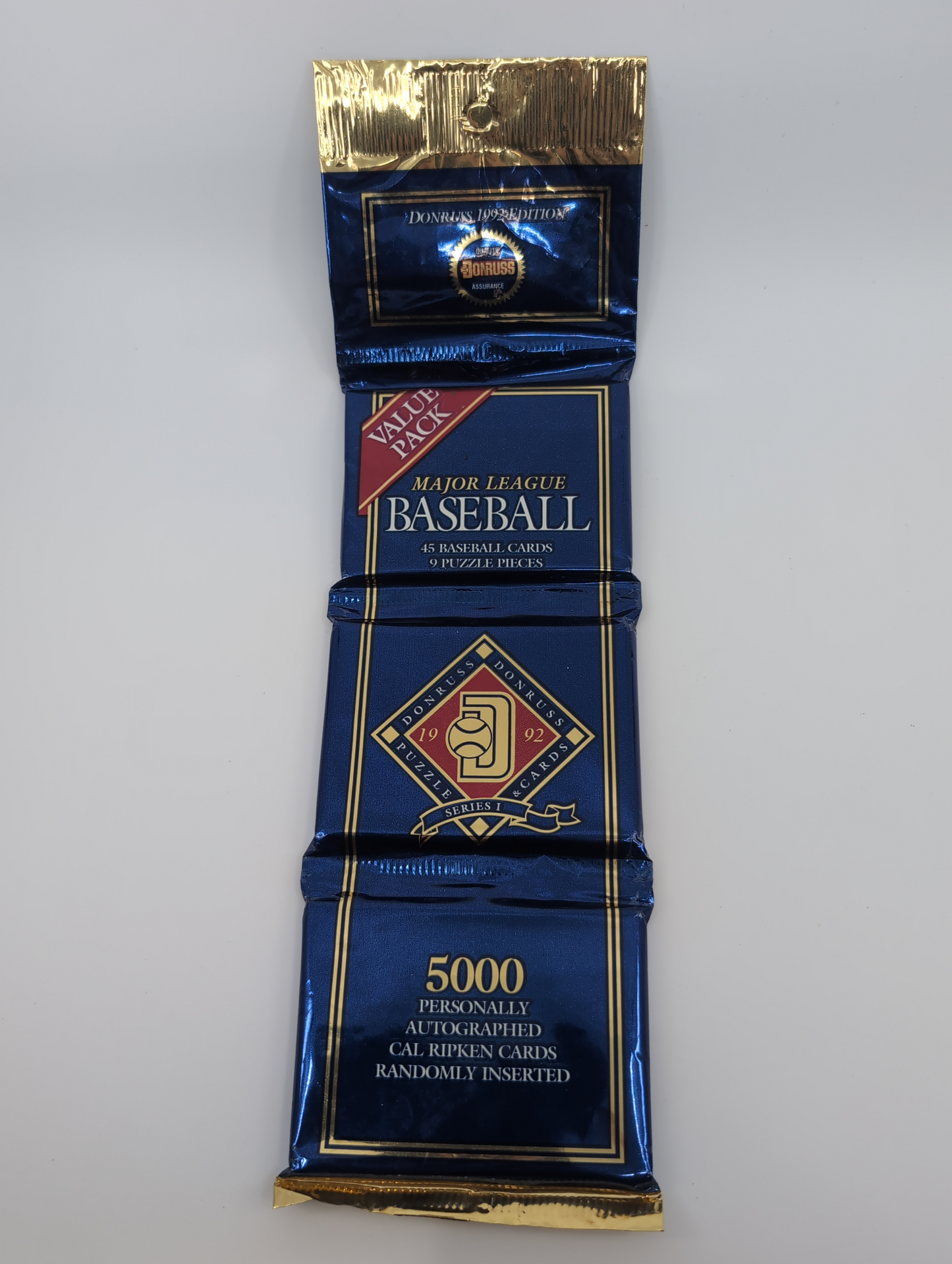 1992 Sealed Donruss Major League Baseball Series 1 Value Pk 45 Cards + 5 Puzzle Pieces