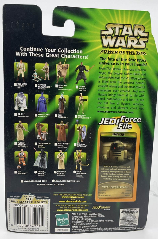 Star Wars POTJ R2-D2 Naboo Escape Force File Figure