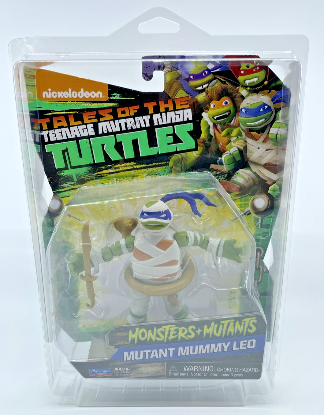 TMNT Tales Monsters Mutants Mummy Leo Playmates Figure with Figure Protector