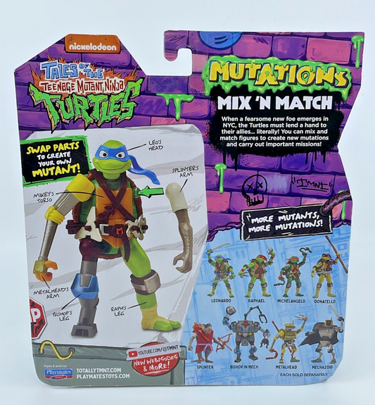TMNT Tales Mutations Mix N' Match Michelangelo Figure with Figure Protector
