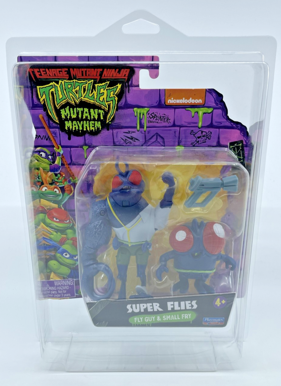 TMNT Mutant Mayhem Fly Guy & Small Fry Figures with Figure Protector