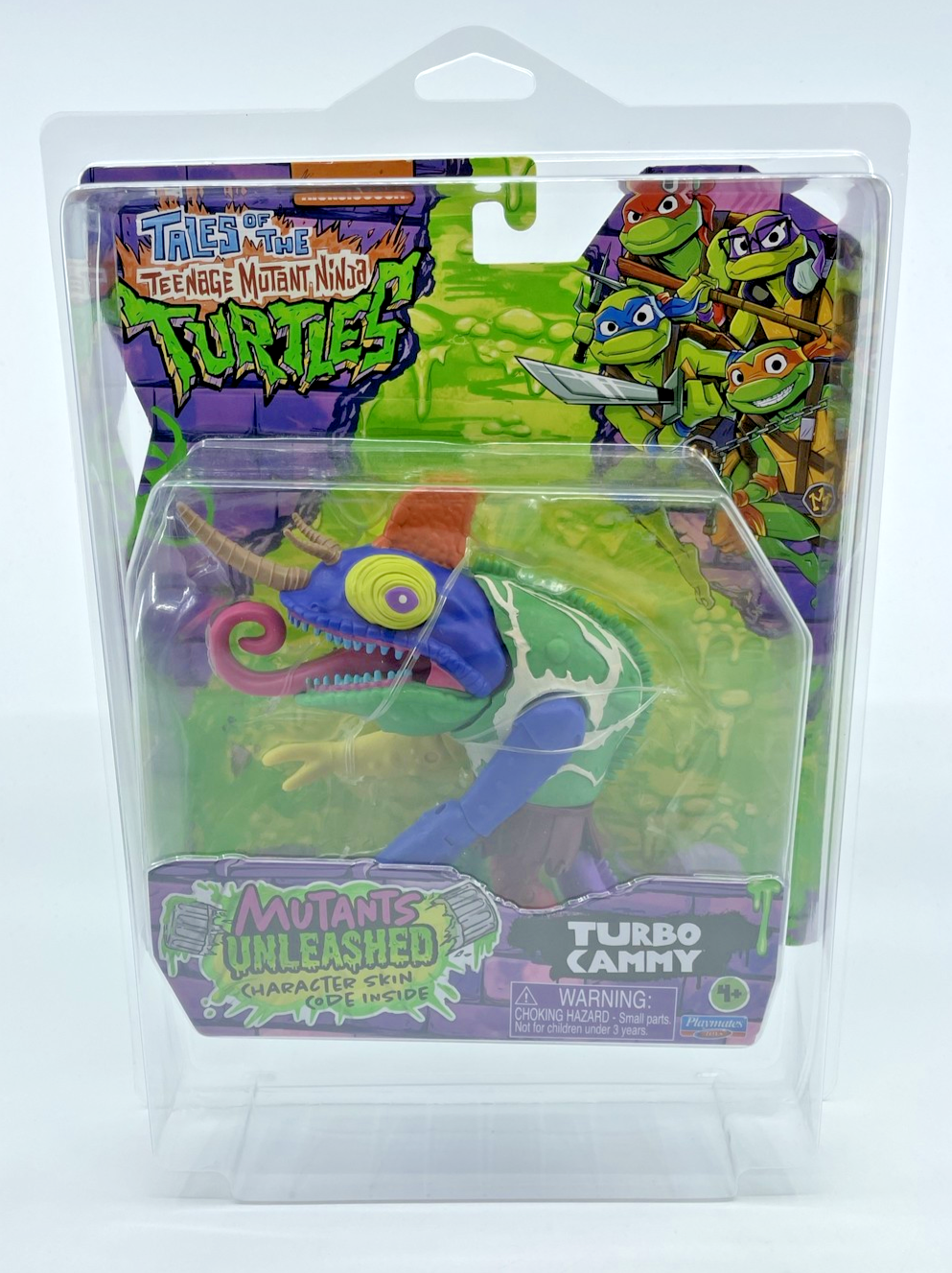 TMNT Mutants Unleashed Turbo Cammy Figure 2024 with Figure Protector