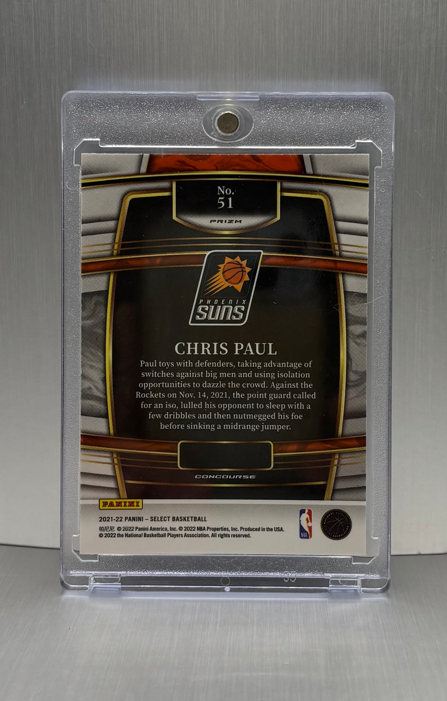 2021 Panini Select Concourse Cosmic #51 Chris Paul