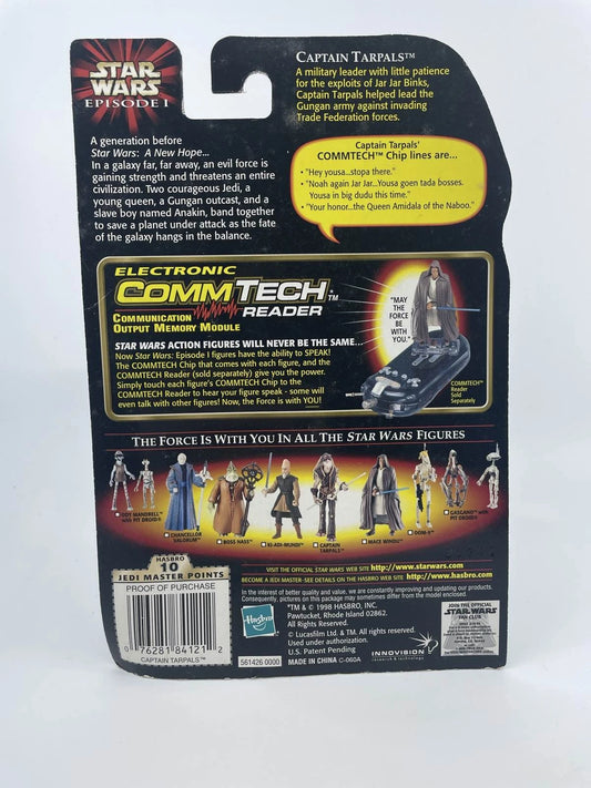 1998 - Star Wars Ep 1 - Captain Tarpals + CommTech Chip - Hasbro Figure