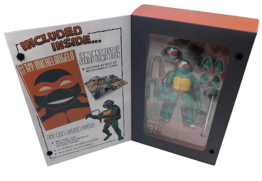 Teenage Mutant Ninja Turtles - Michelangelo - Comic Book & Action Figure BST AXN