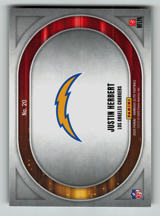 2025 Donruss Elite Full Throttle Justin Herbert 153/799 Los Angeles Chargers #20