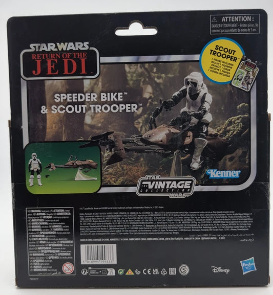 2023- STAR WARS - 3.75in Speeder Bike and Scout Trooper - Hasbro