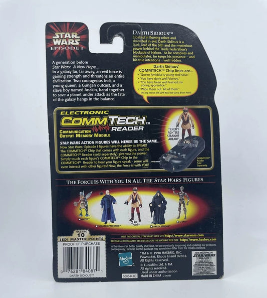 1998 - Star Wars Ep 1 - Darth Sidious Action Figure - Hasbro
