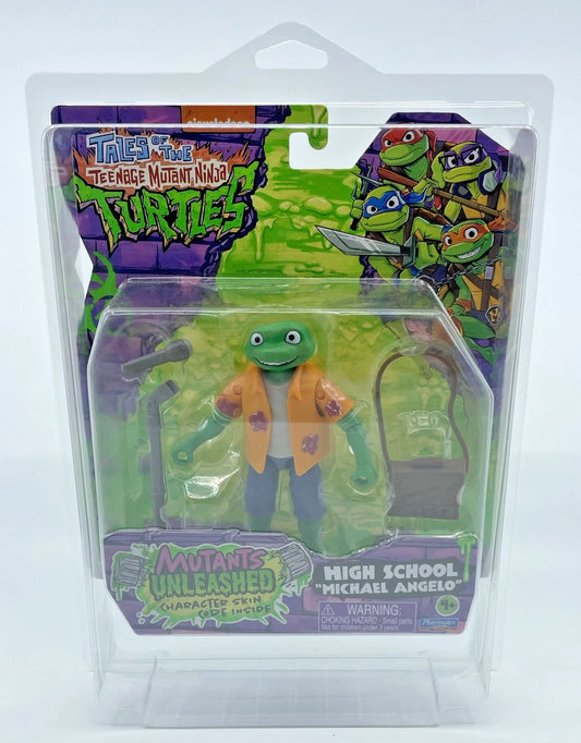 TMNT Mutants Unleashed Michael Angelo Figure with Figure Protector