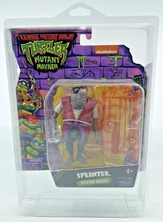 TMNT Mutant Mayhem Splinter Master Sensei Figure with Figure Protector