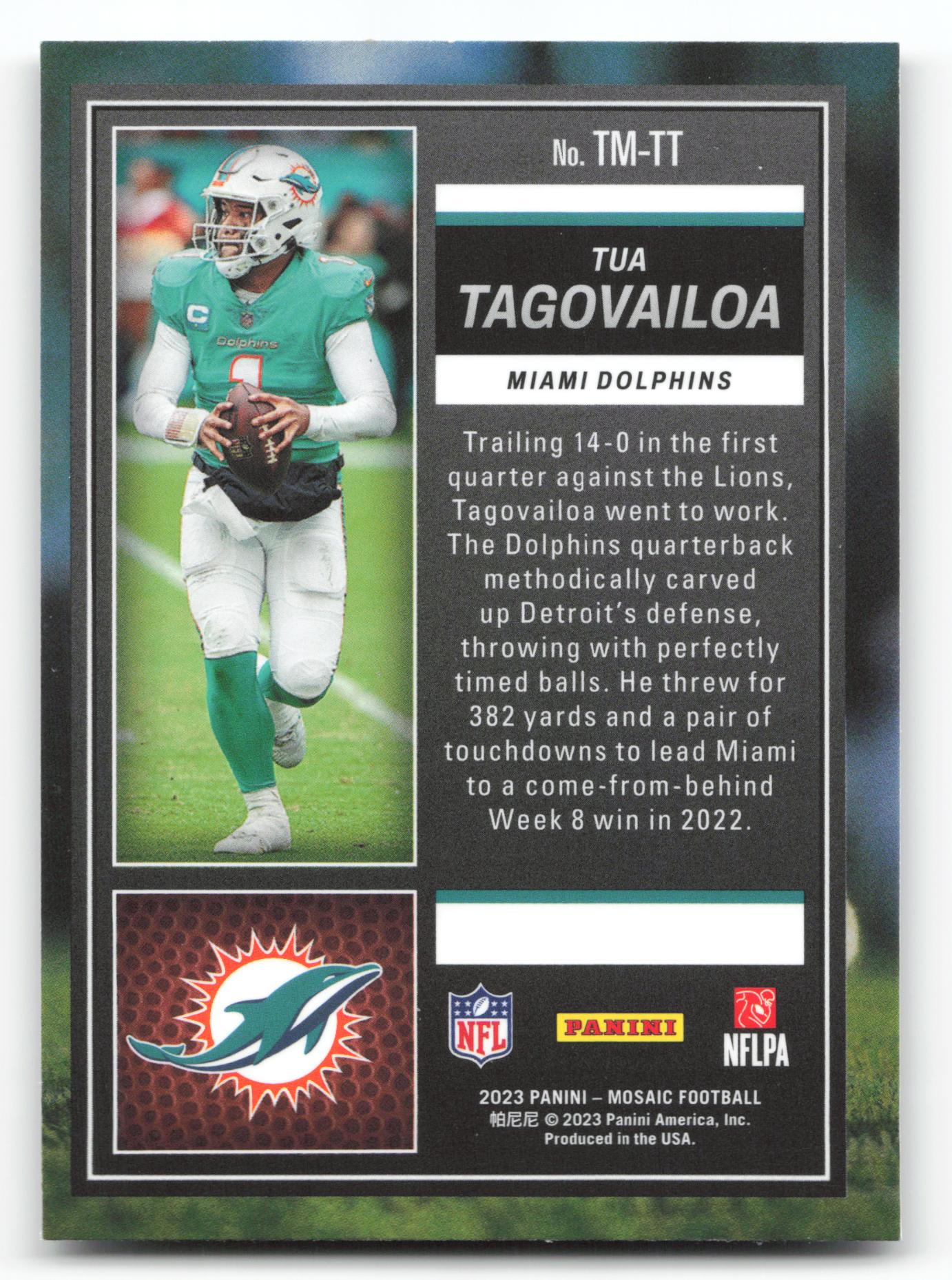 Tua Tagovailoa - #TM-TT - 2023 Panini Mosaic - Panini