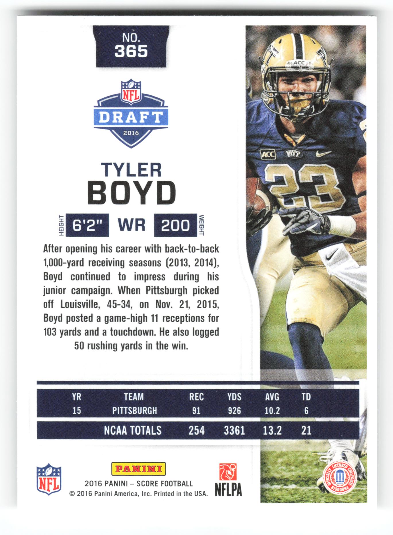 Tyler Boyd - #365 - 2016 Score - Score