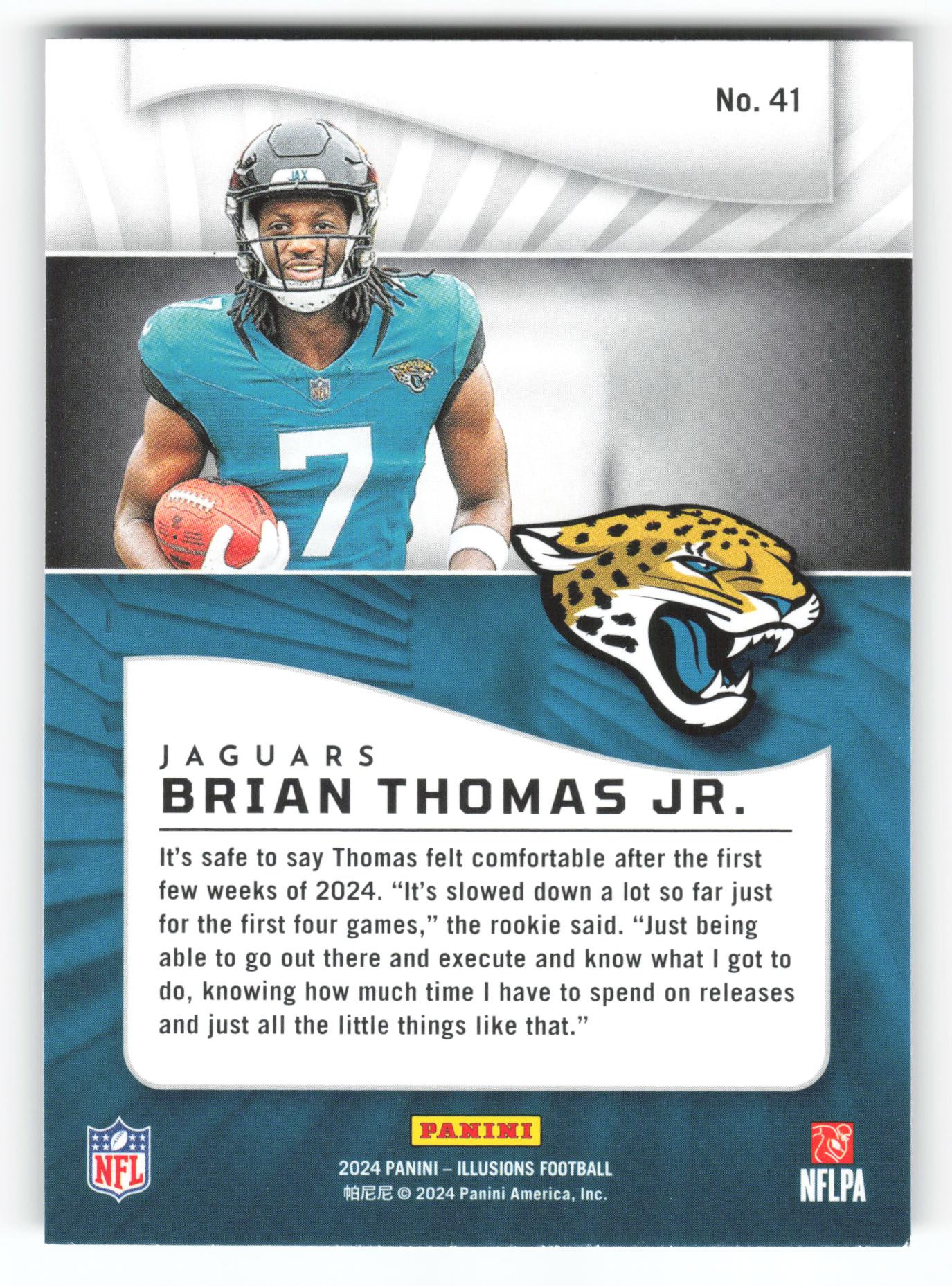 Brian Thomas Jr. - #41 - 2024 Panini Illusions - Panini