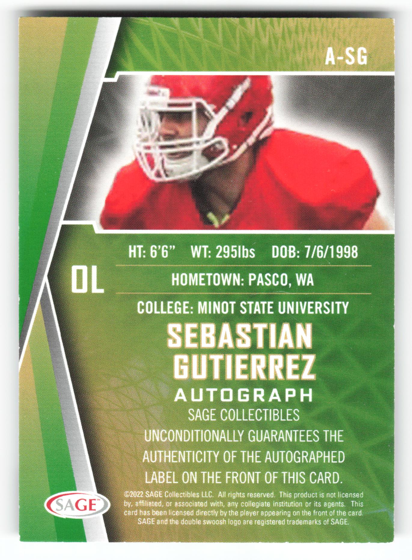 Sebastian Gutierrez - #A-SG - 2022 SAGE - Sage