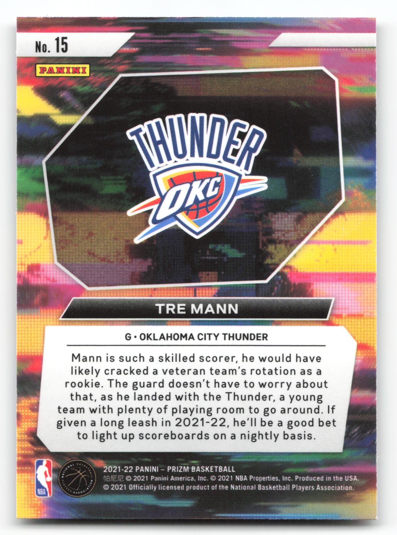 2021-22 Panini Prizm #15 Tre Mann Instant Impact