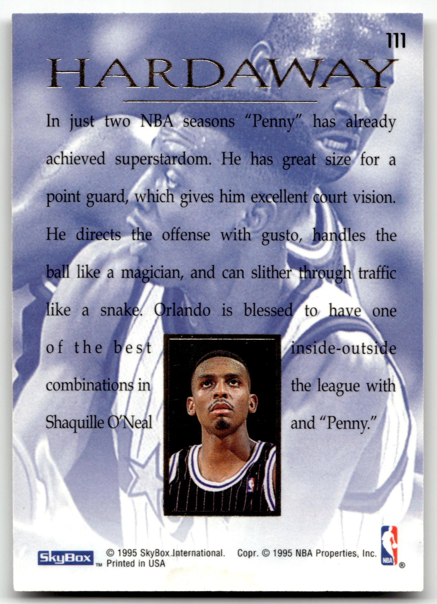Anfernee Hardaway - #111 - 1994-95 SkyBox EMotion -