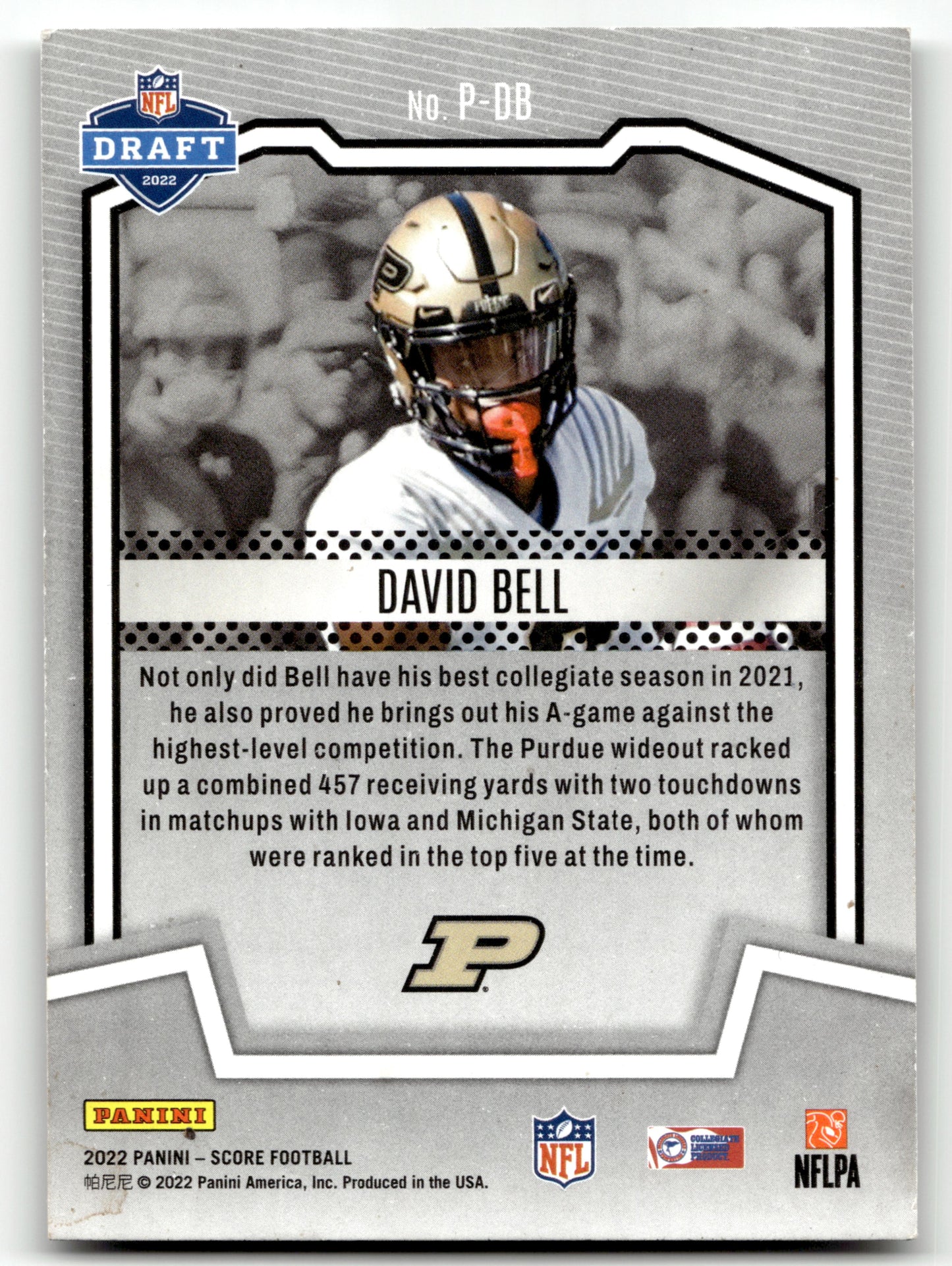 David Bell - #P-DB - 2022 Score - Score