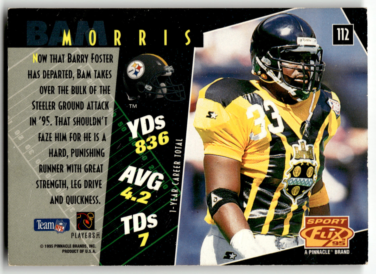 Bam Morris - #112 - Lenticular 1995 Sportflix