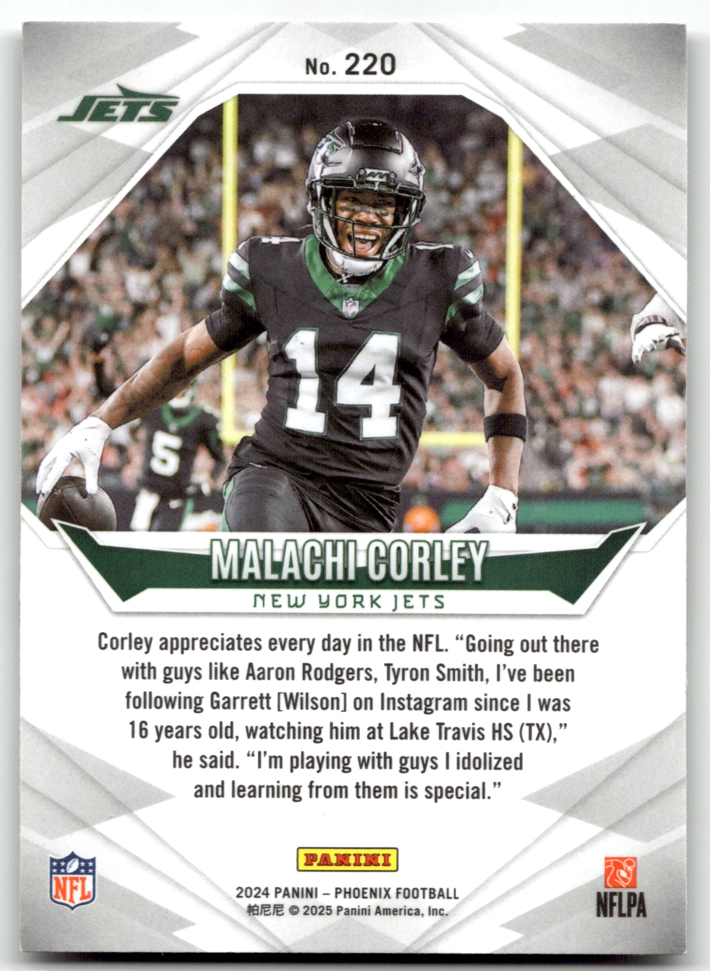 Malachi Corley - #220 - 2024 Panini Phoenix - Panini