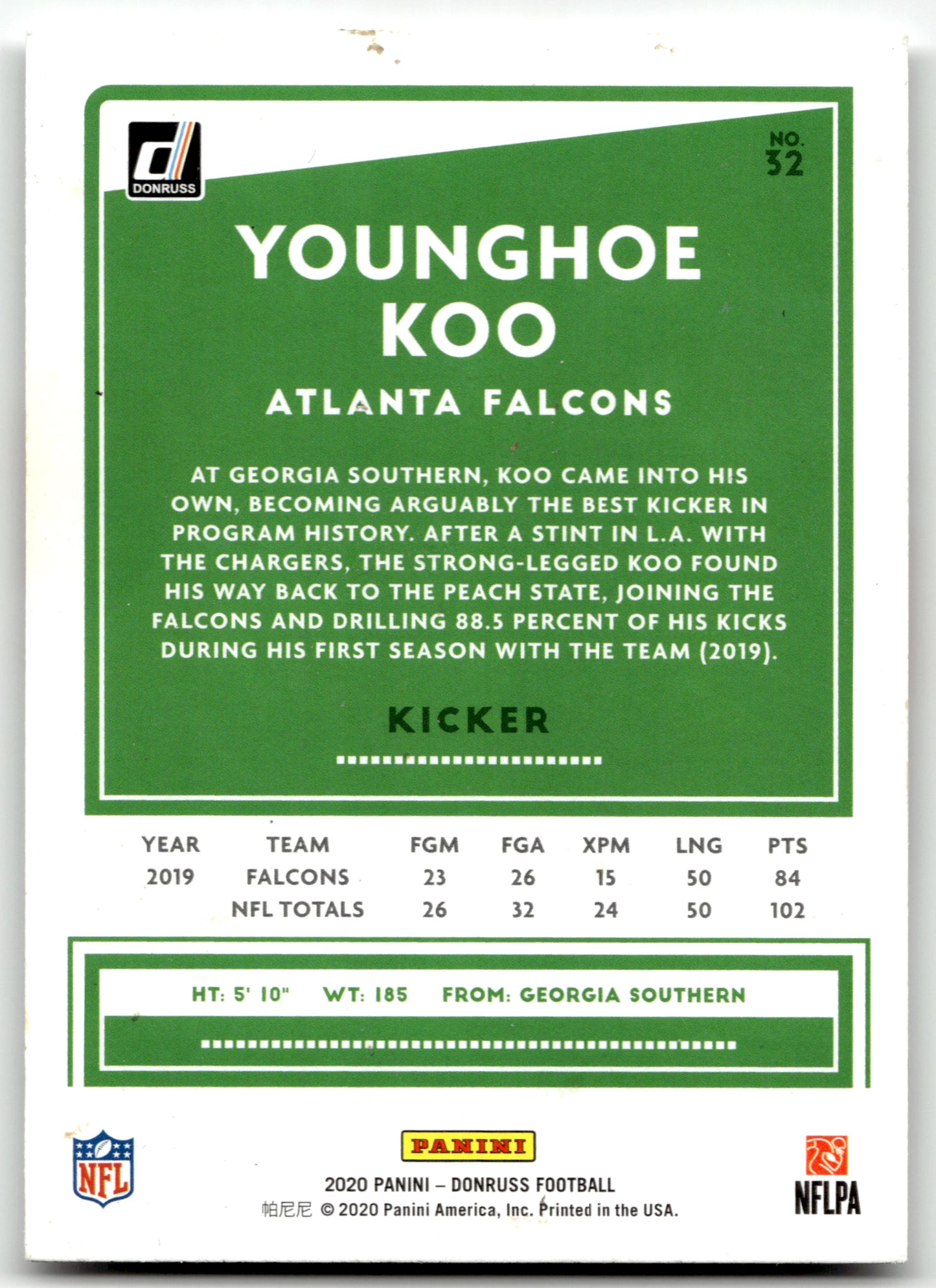 Younghoe Koo - #32 - 2020 Donruss - Donruss