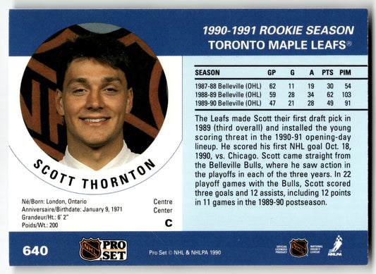 Scott Thornton - #640 - 1990-91 Pro Set -