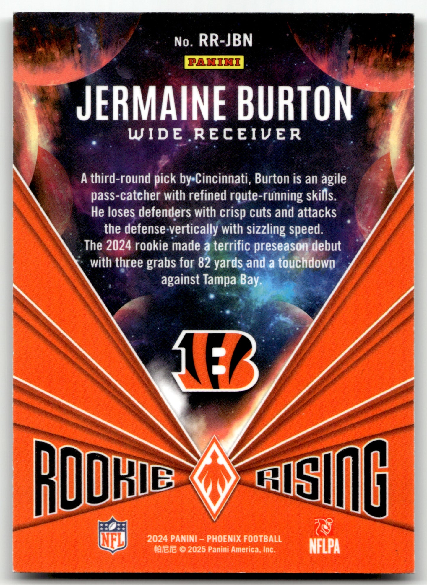 Jermaine Burton - #RR-JBN - 2024 Panini Phoenix - Panini