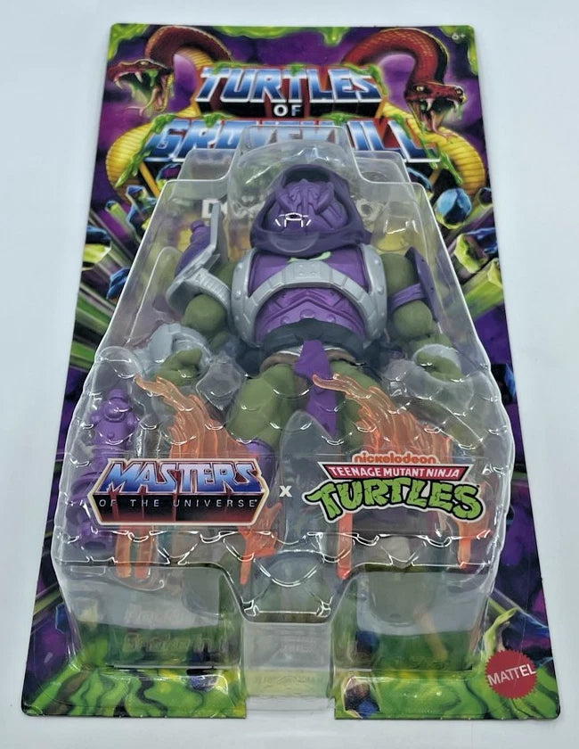 2024 - Donatello Grayskull MOTU TMNT Snake-Hunter Tech-Head Action Figure