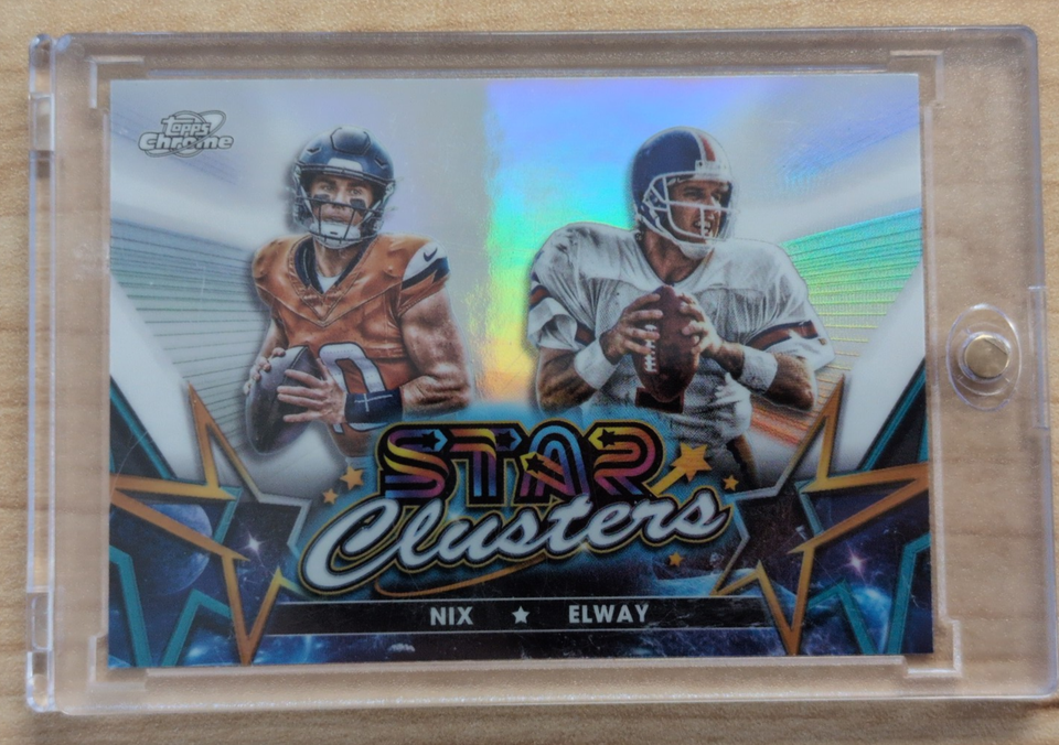 2024 - NFL Topps Cosmic Chrome - Bo Nix John Elway SCL-13 Star Clusters