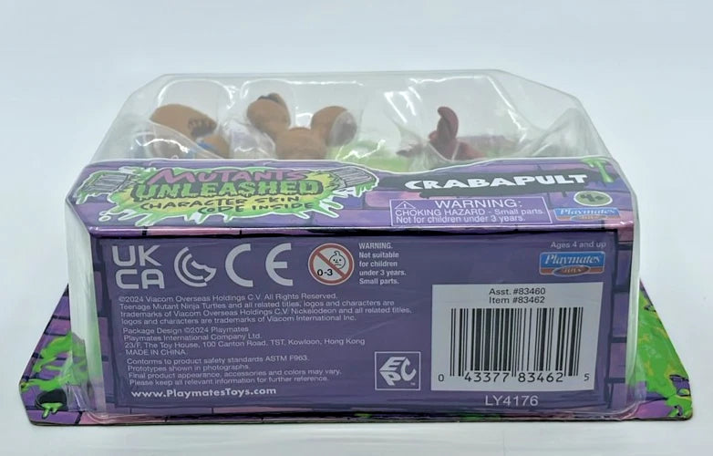 TMNT Mutants Unleashed Crabapult Figure 2024 with Figure Protector