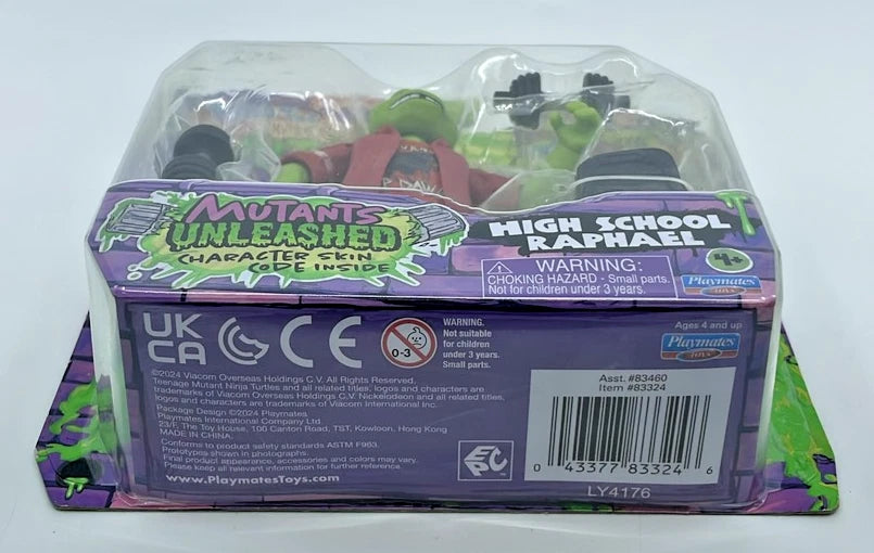 TMNT Mutants Unleashed Raphael Figure with Figure Protector