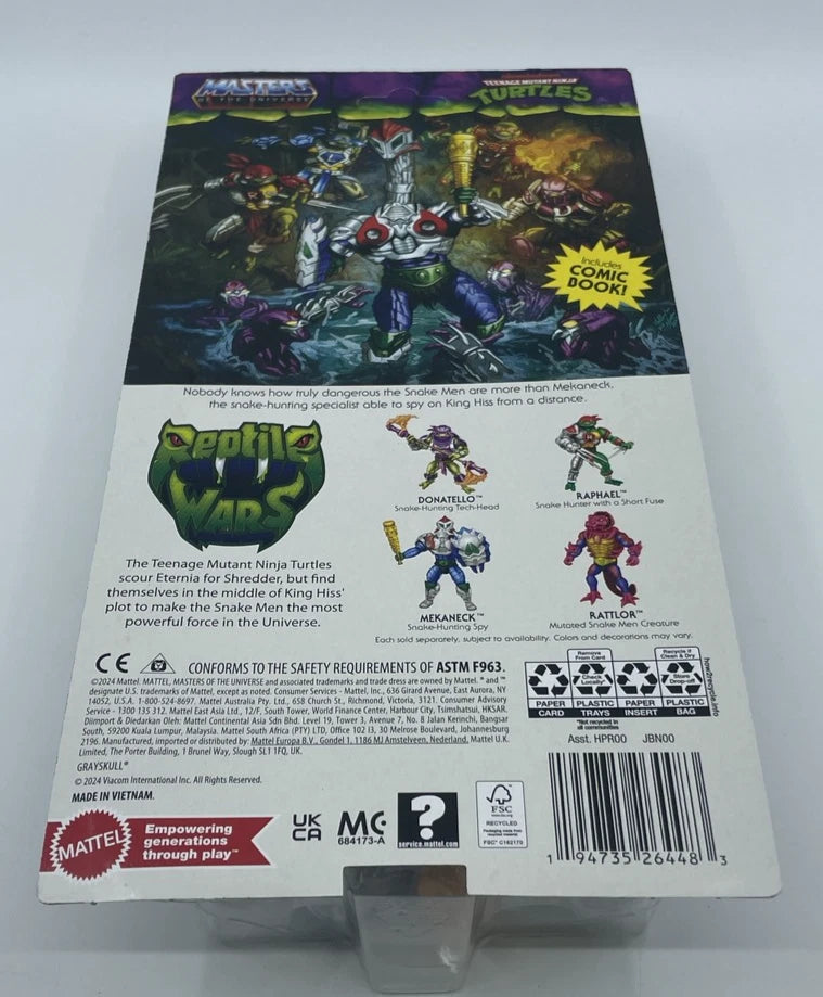 2024 - MOTU Origins Turtles of Grayskull MEKANECK Snake Spy Figure - Mattel