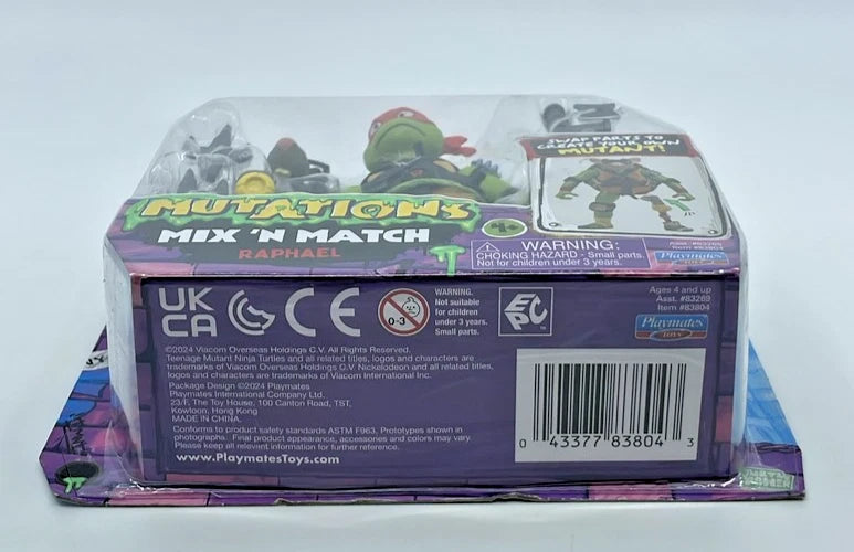 TMNT Mutations Mix N Match Raphael Figure with Figure Protector