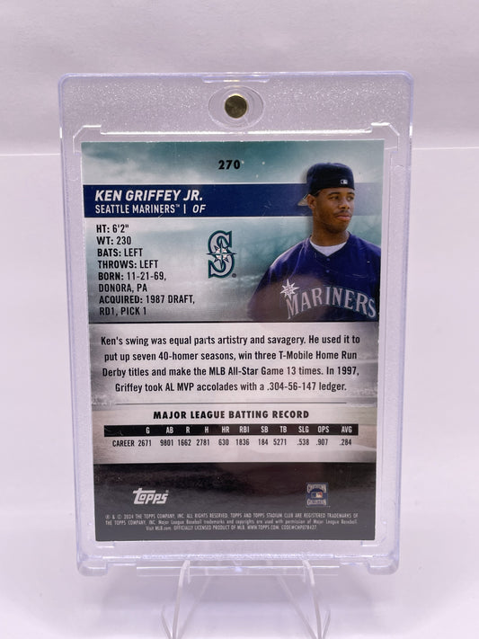 2024 Stadium Club #270 Ken Griffey Jr. Pink Foil R/hand low