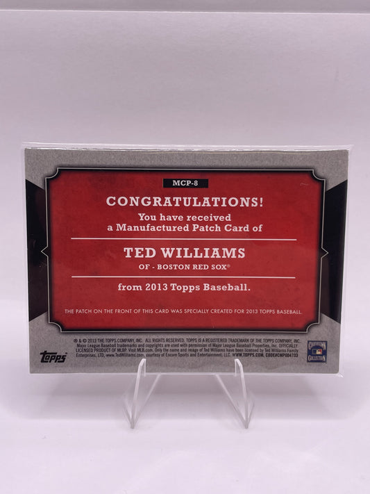 2013 Topps #MCP-8 Ted Williams Manufactured Topps Card Patch