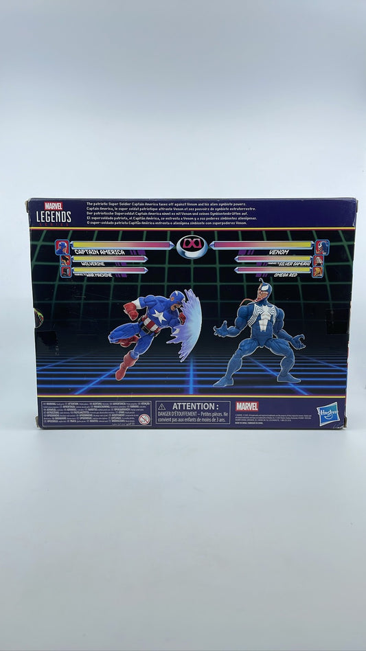 Marvel Legends Gamerverse Cap vs Venom 6" Figure 2-Pack