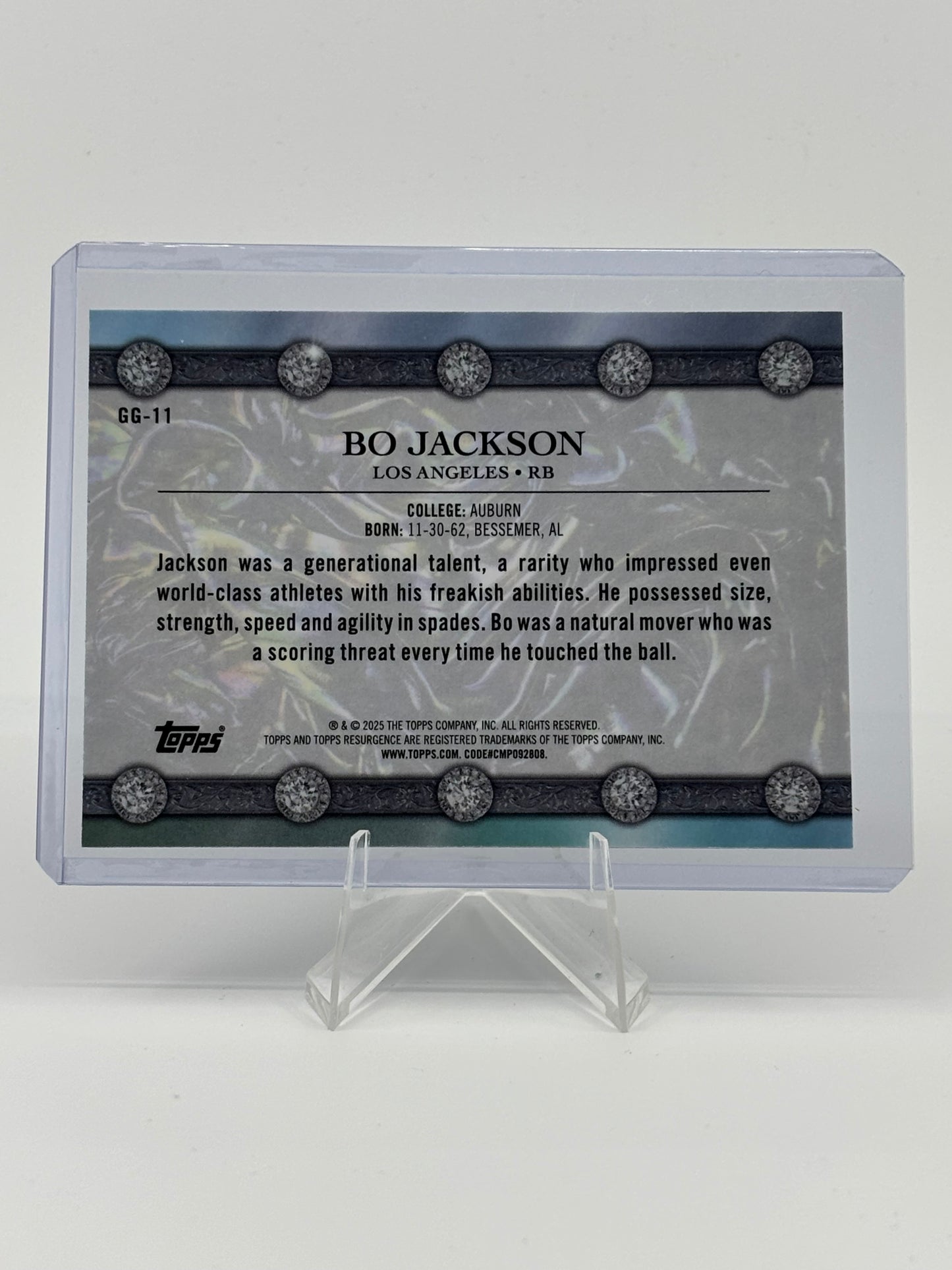 2024 Topps Resurgence - Glimmer and Gleam Bo Jackson #GG-11