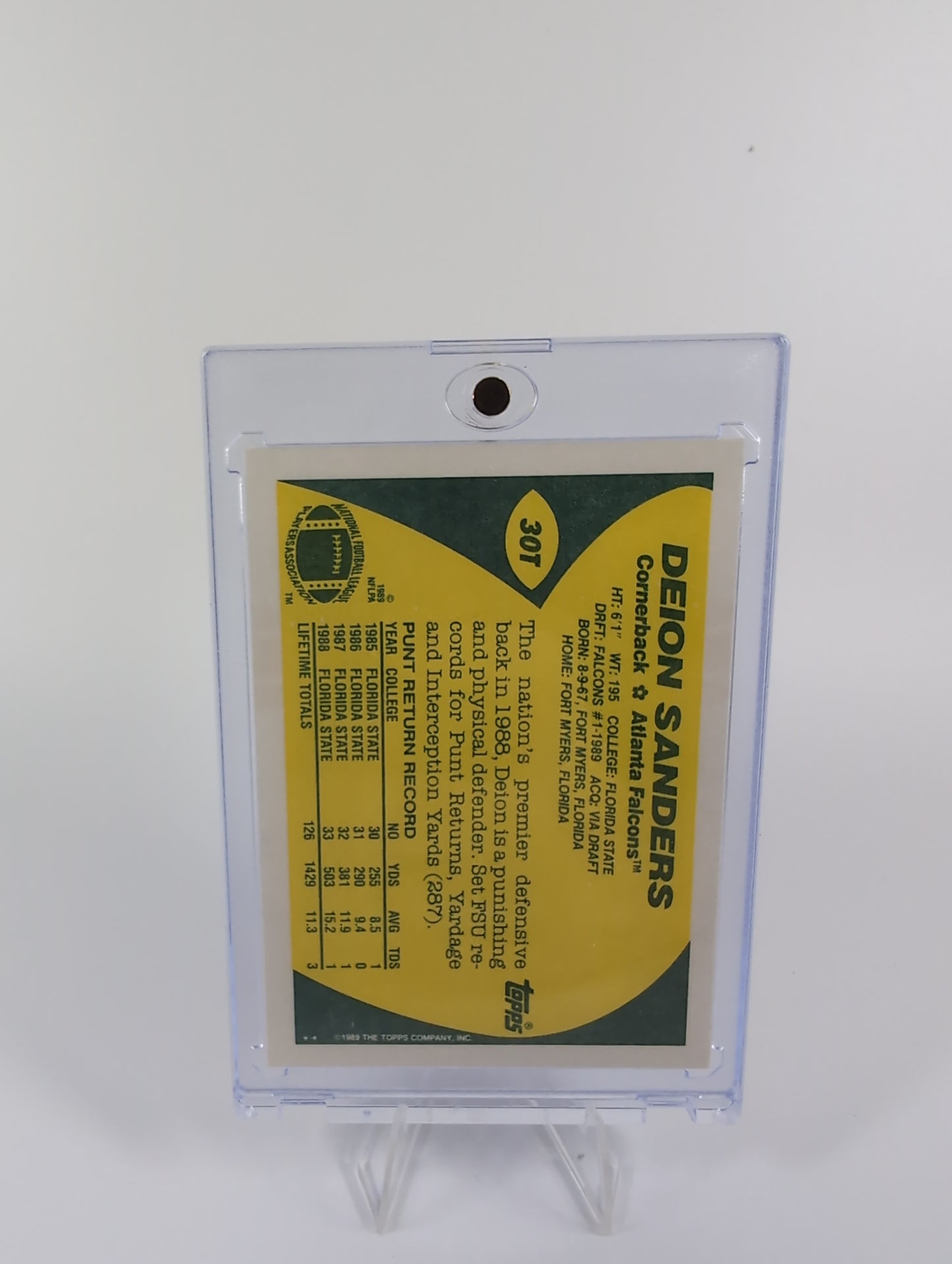 1989 Topps Traded - Deion Sanders #30T (RC)