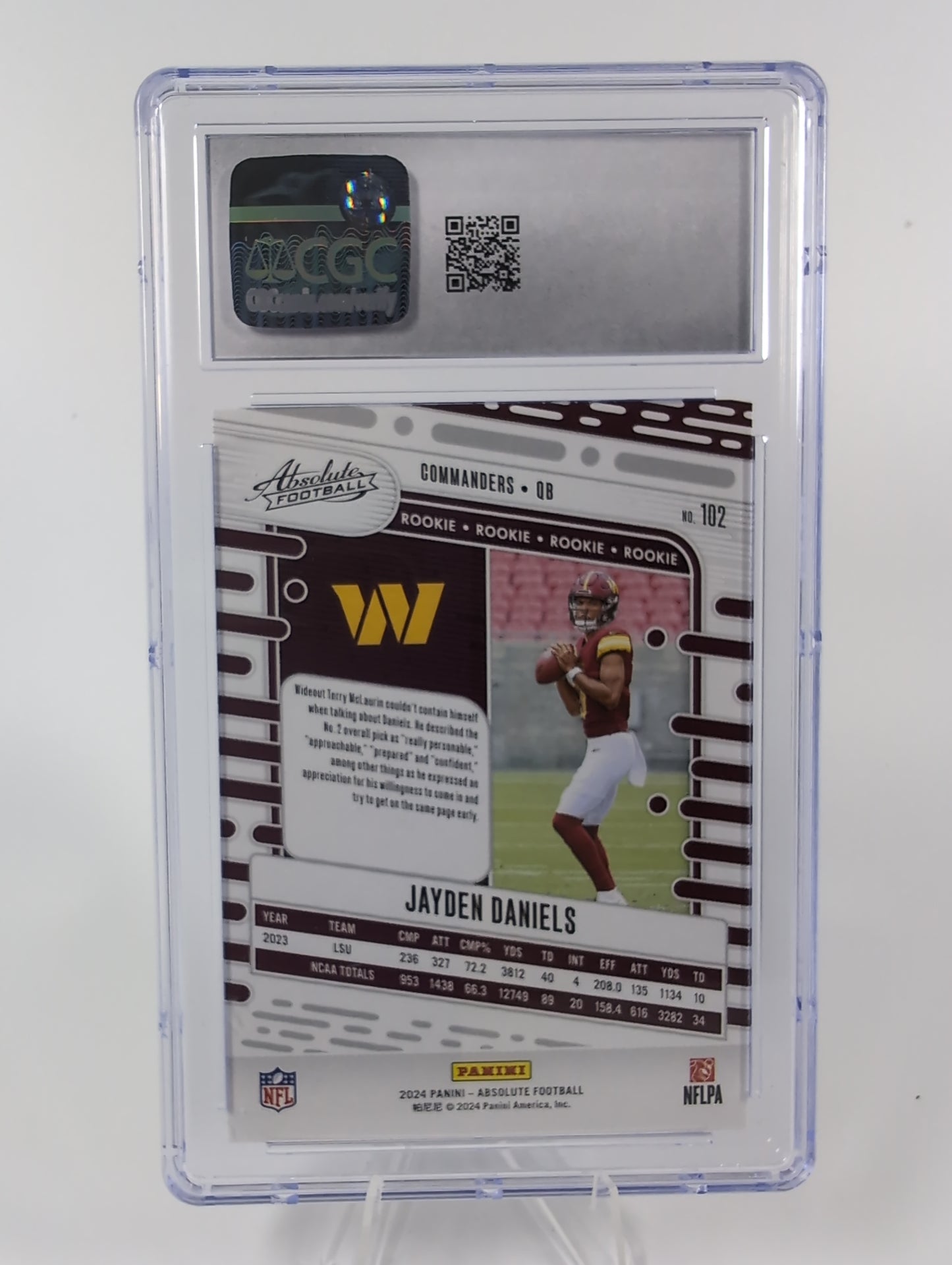 2024 Panini Absolute - Rookies Jayden Daniels #102 (RC) CGC 10