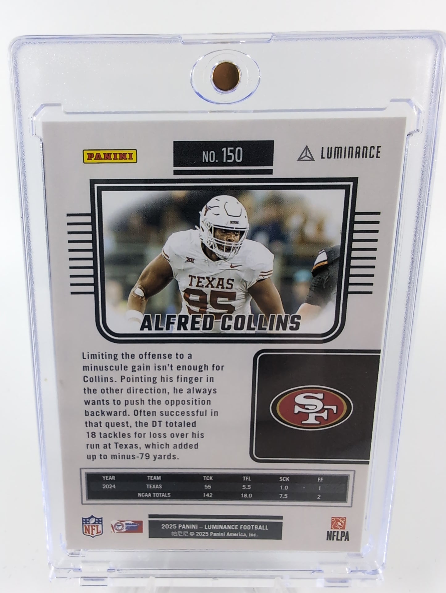 2025 Panini Luminance #150 Alfred Collins