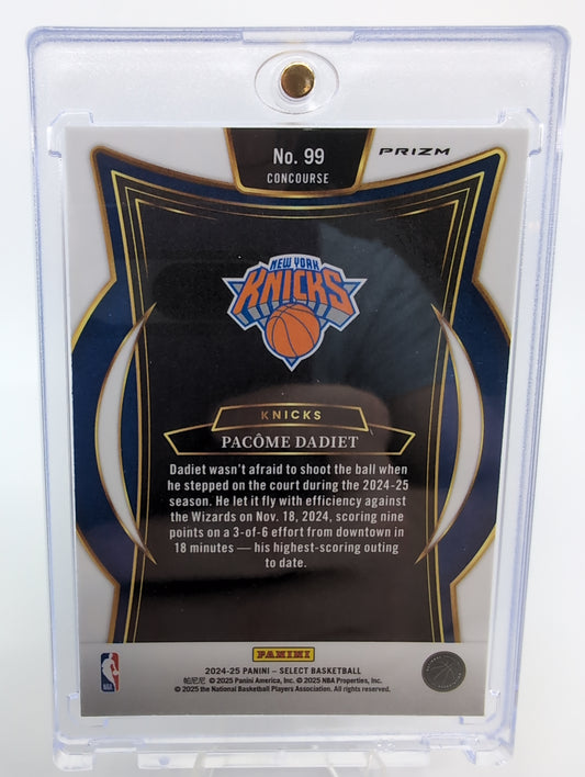 2024-25 Panini Select - Concourse Pacome Dadiet #99 Disco Prizm (RC)