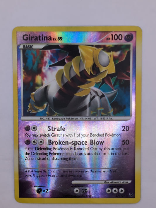 2009 - Pokemon Platinum Reverse Holo - Giratina Lv.59 27/127 Rare