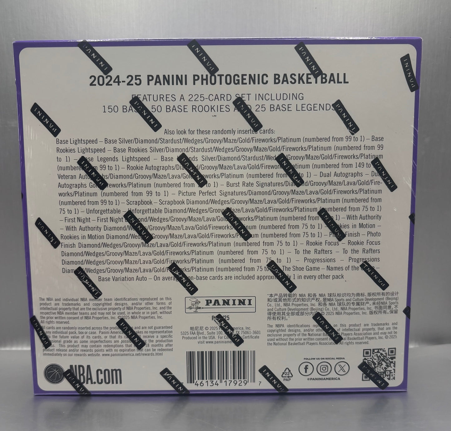 2024-25 Panini Basketball NBA Photogenic Hobby Box SEALED