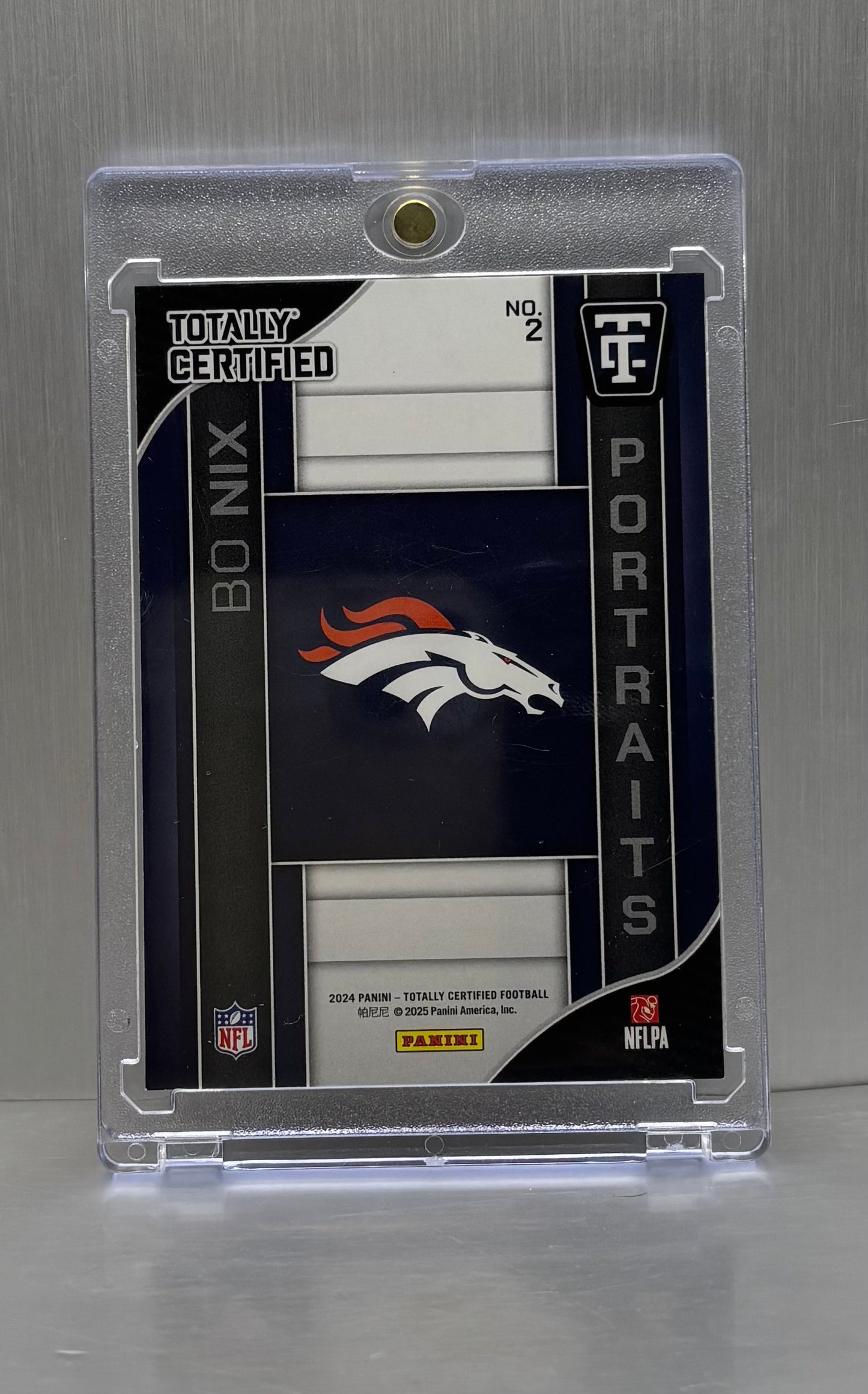 2024 Panini Totally Certified Portraits Mirror #2 Bo Nix RC