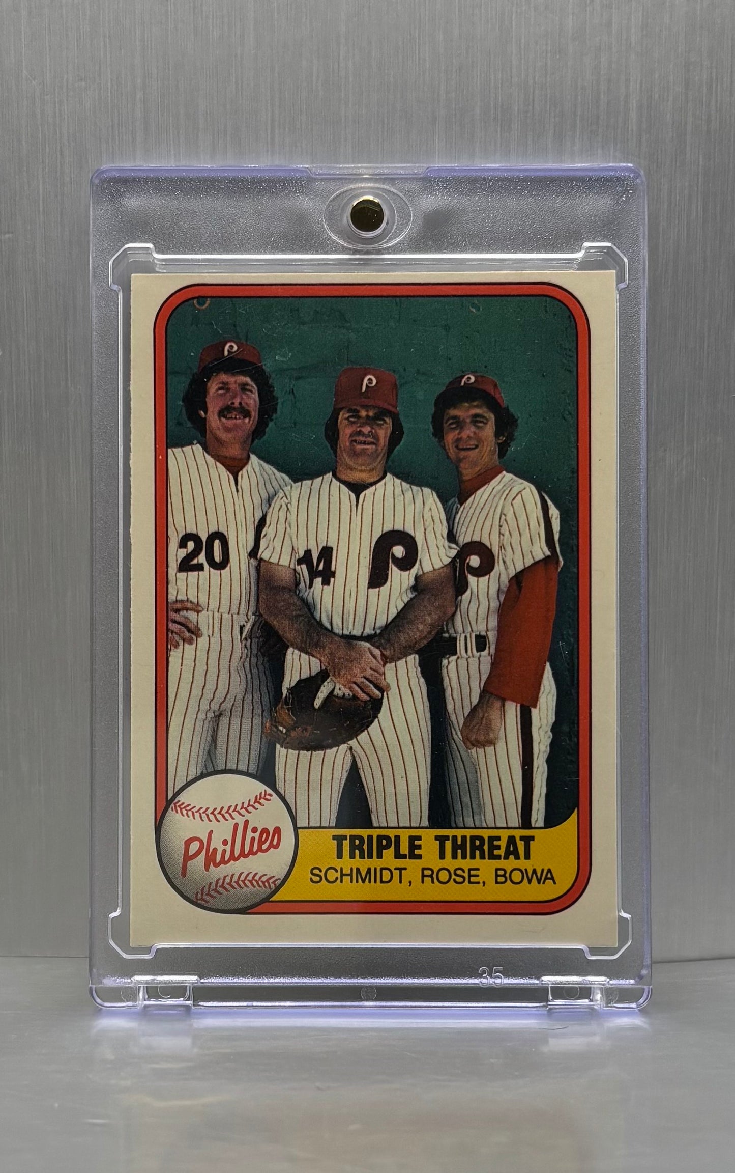 1981 Fleer - Mike Schmidt, Pete Rose, Larry Bowa #645