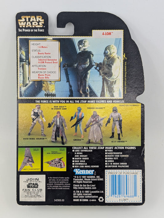 1997 - Star Wars POTF - 4-LOM with Blaster Pistol and Blaster Rifle - Kenner