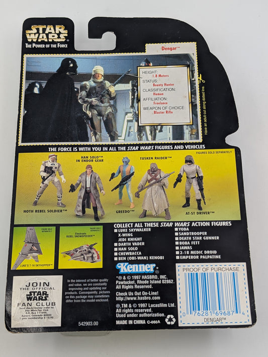 1997 - Star Wars POTF - Dengar with Blaster Rifle - Kenner Figure