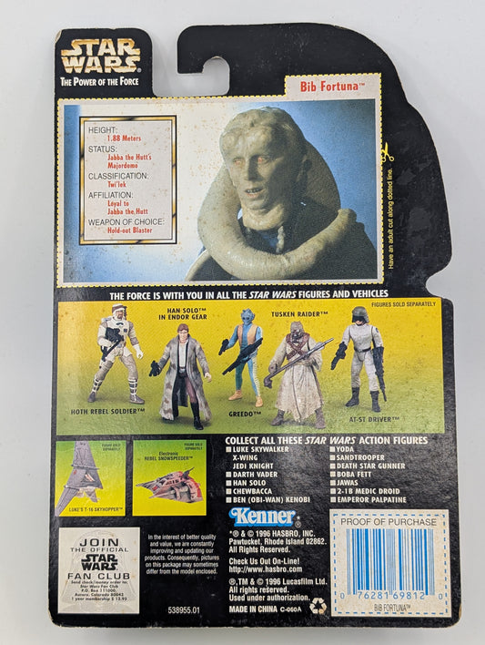 1996 - Star Wars POTF - Bib Fortuna with Hold-Out Blaster - Kenner