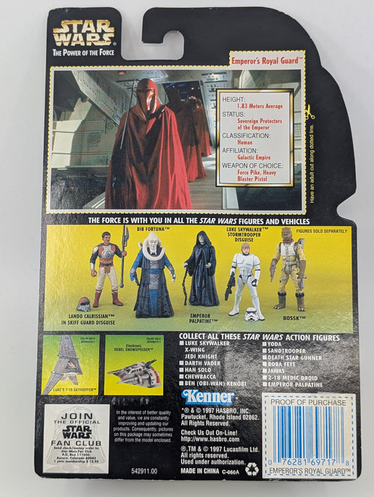 1997 - Star Wars POTF - Emperor's Royal Guard with Force Pike - Kenner