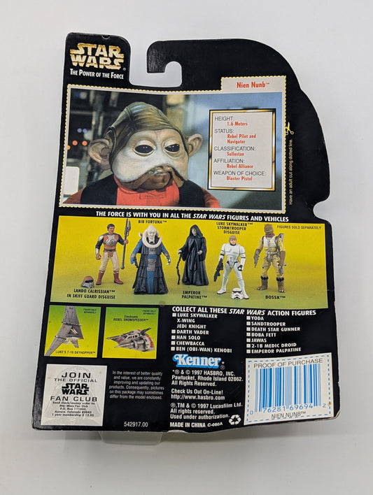 1997 - Star Wars POTF - Nien Nunb Blaster Pistol and Blaster Rifle - Kenner