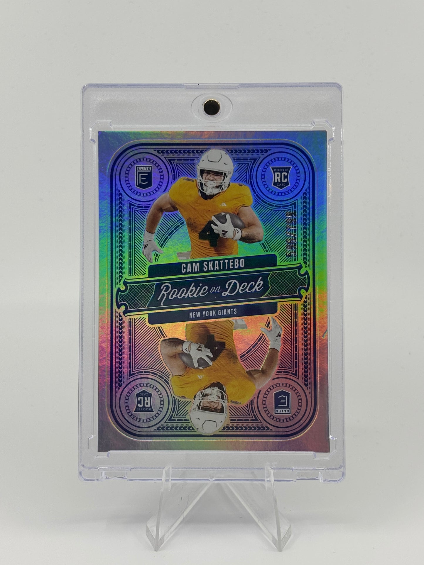 2025 Donruss Elite Cam Skattebo Rookies On Deck /799 New York Giants RC